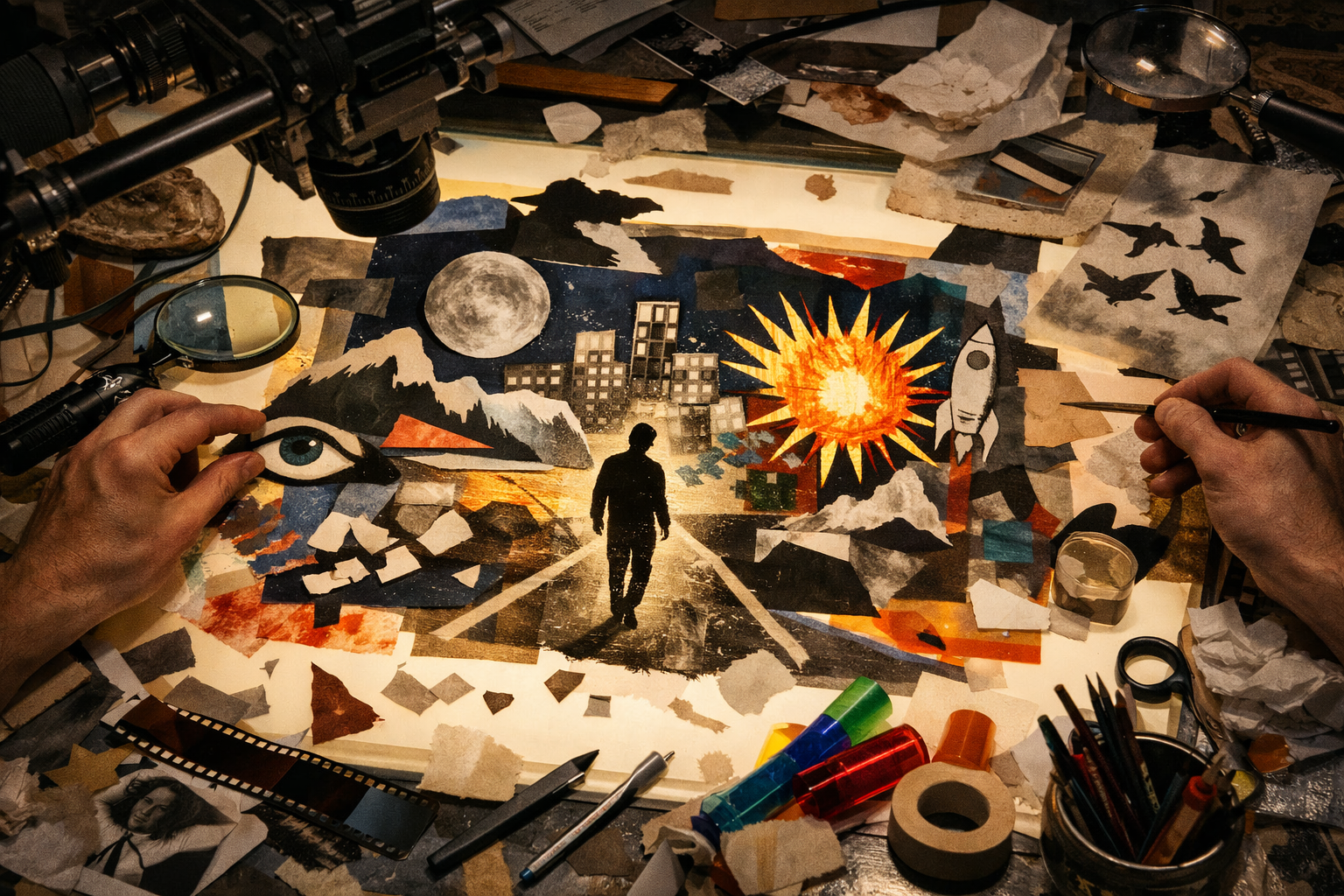 Studio eksperymentalnej animacji — wielowarstwowy montaż i praca z klatkami